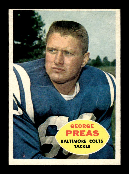 1960 Topps #6 George Preas Excellent HOF-10003462