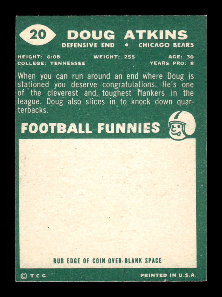 1960 Topps #20 Doug Atkins Excellent HOF-10003464