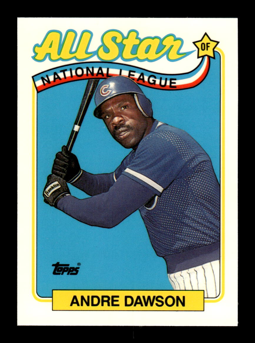 1989 Topps #391 Andre Dawson Tiffany Near Mint or Better HOF-10003477