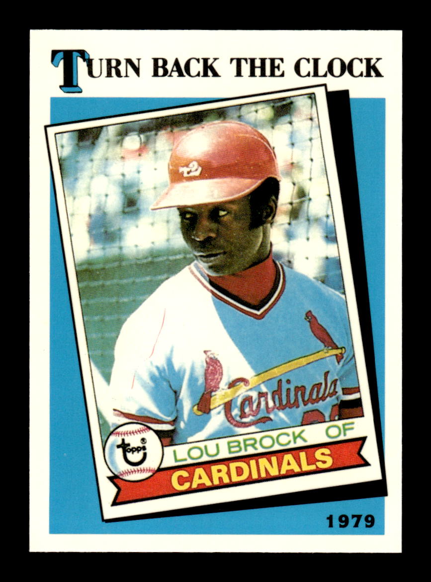 1989 Topps #662 Lou Brock Tiffany Near Mint or Better HOF-10003484