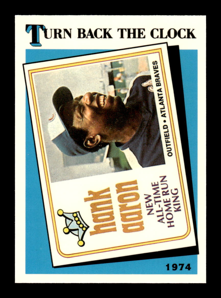 1989 Topps #663 Hank Aaron Tiffany Near Mint or Better HOF-10003485