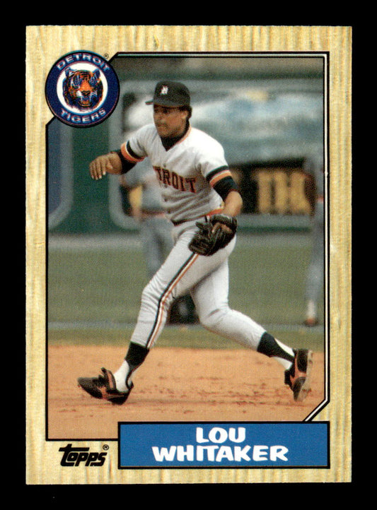 1987 Topps #661 Lou Whitaker Collector's Edition Tiffany NM HOF-10003528
