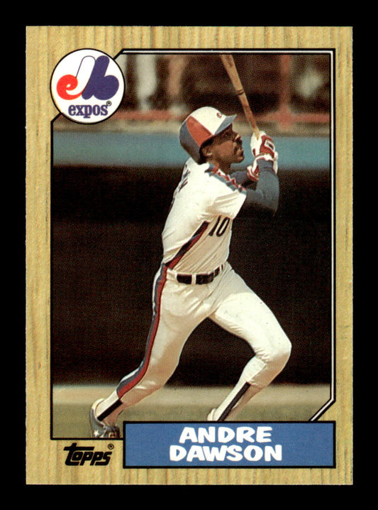 1987 Topps #345 Andre Dawson Collector's Edition Tiffany NM HOF-10003533
