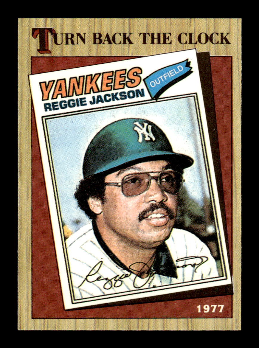 1987 Topps #312 Reggie Jackson Collector's Edition Tiffany NM HOF-10003539