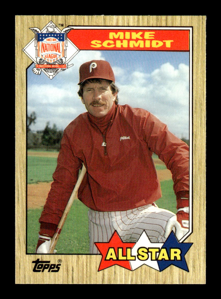 1987 Topps #597 Mike Schmidt Collector's Edition Tiffany NM HOF-10003541
