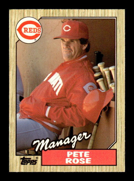 1987 Topps #393 Pete Rose Collector's Edition Tiffany NM HOF-10003547