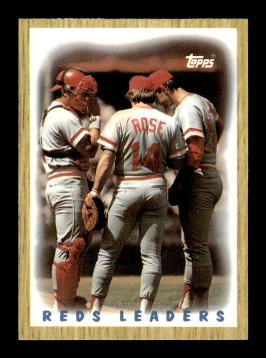 1987 Topps #281 Reds Leaders Collector's Edition Tiffany NM HOF-10003548