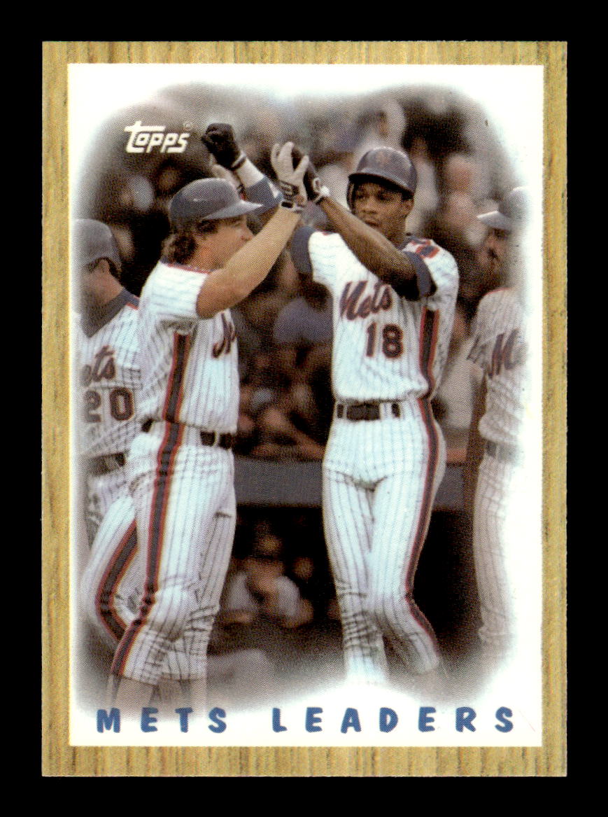 1987 Topps #331 Mets Leaders Collector's Edition Tiffany NM HOF-10003549