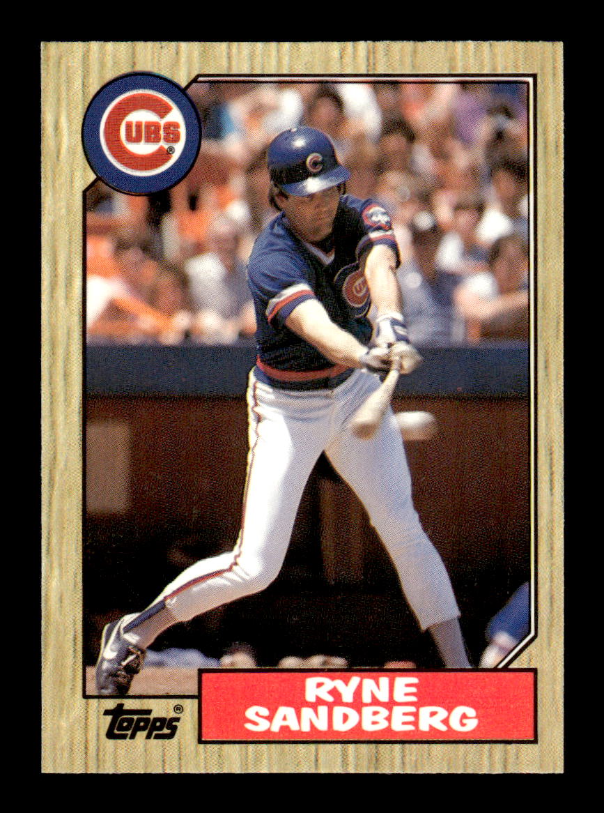 1987 Topps #680 Ryne Sandberg Collector's Edition Tiffany NM HOF-10003550