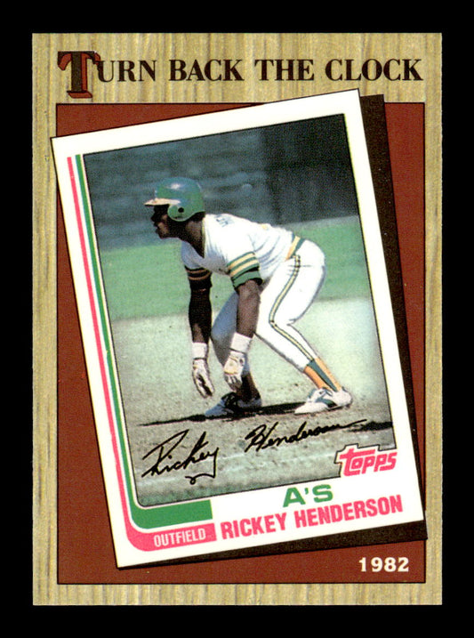 1987 Topps #311 Rickey Henderson Collector's Edition Tiffany NM HOF-10003552