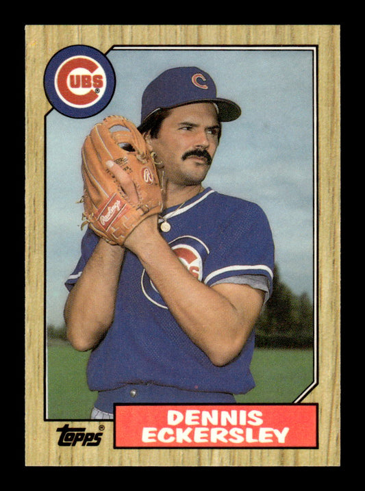 1987 Topps #459 Dennis Eckersley Collector's Edition Tiffany NMHOF-10003556