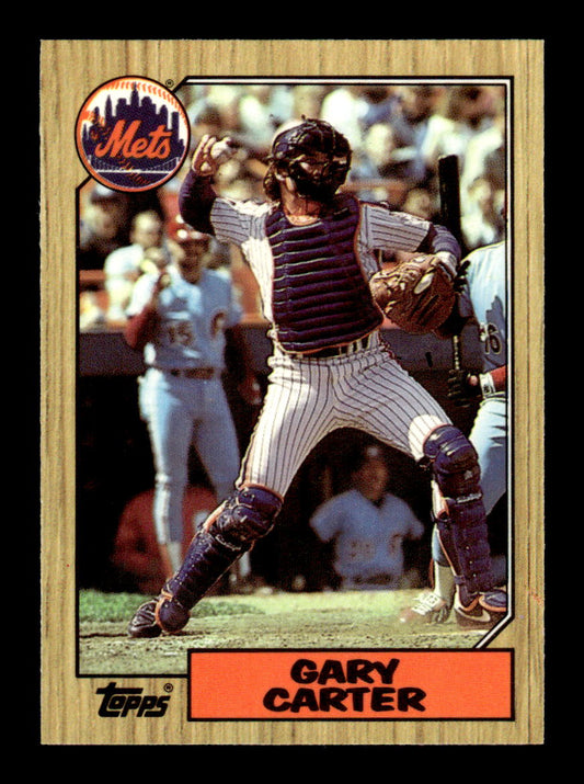1987 Topps #20 Gary Carter Collector's Edition Tiffany NM HOF-10003557