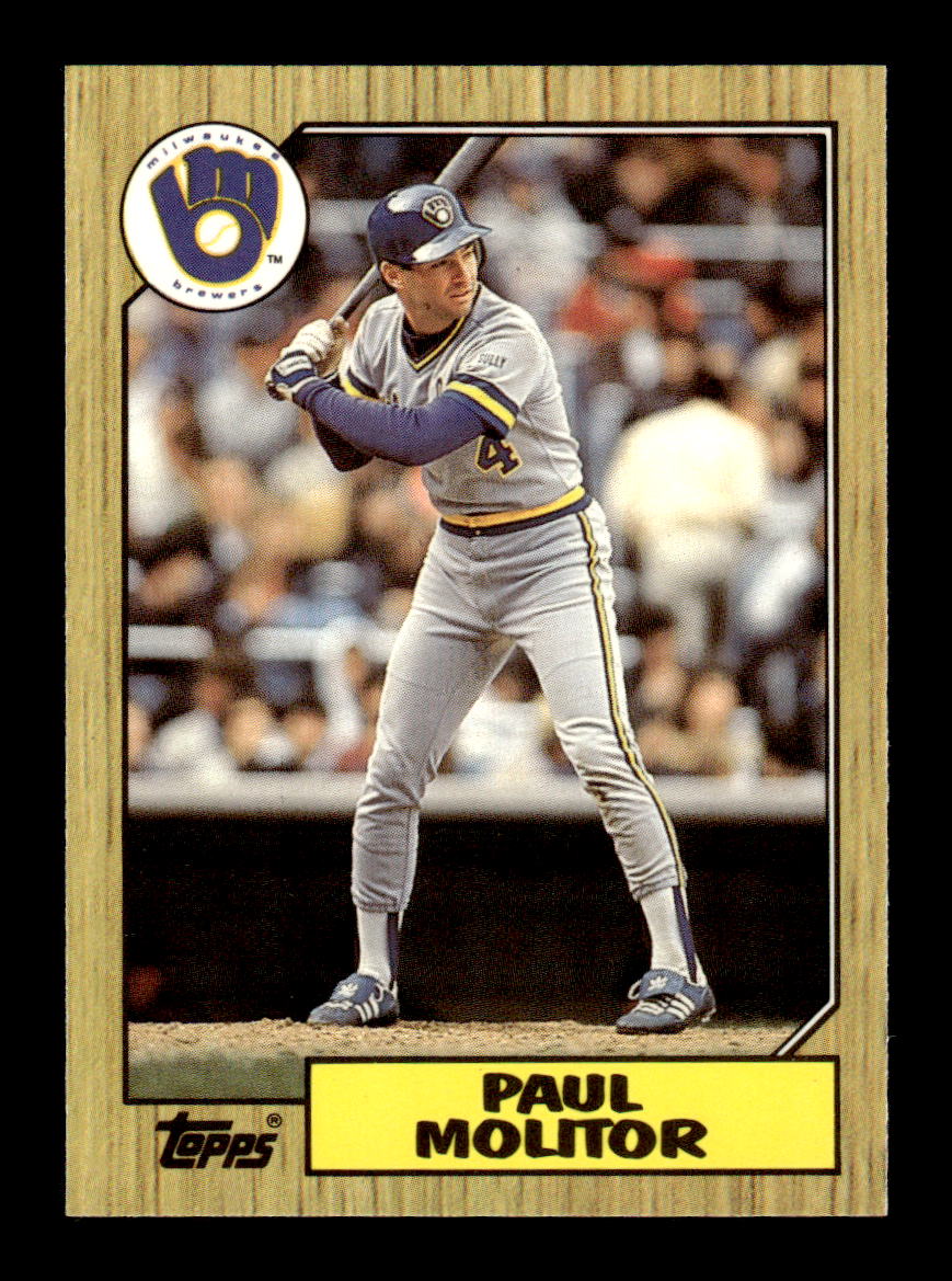 1987 Topps #741 Paul Molitor Collector's Edition Tiffany NM HOF-10003560
