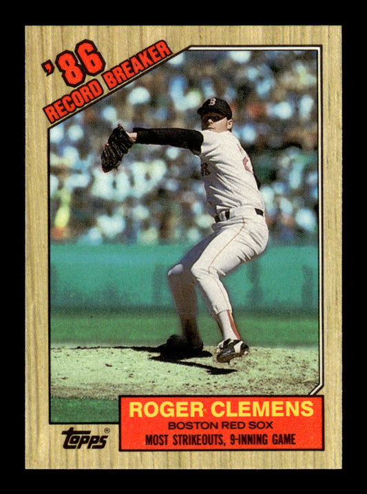 1987 Topps #1 Roger Clemens Collector's Edition Tiffany NM HOF-10003577