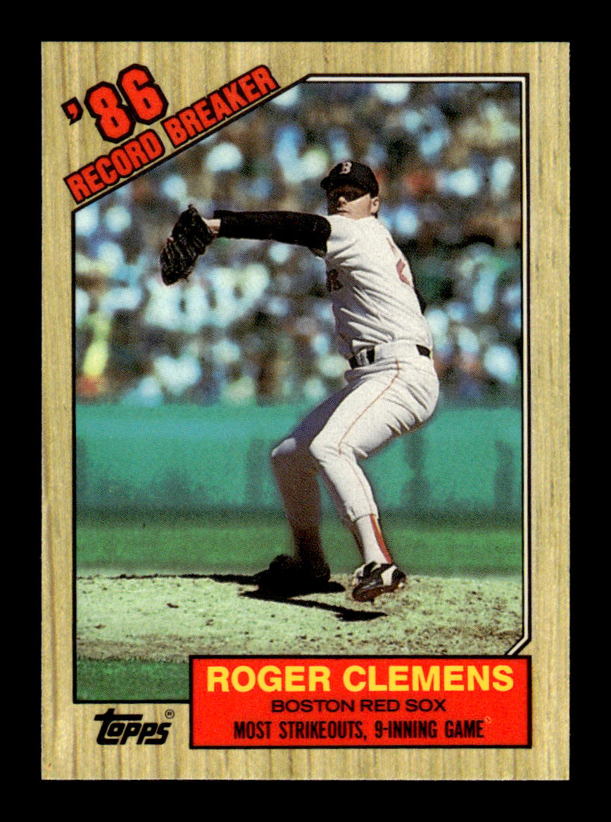 1987 Topps #1 Roger Clemens Collector's Edition Tiffany NM HOF-10003578