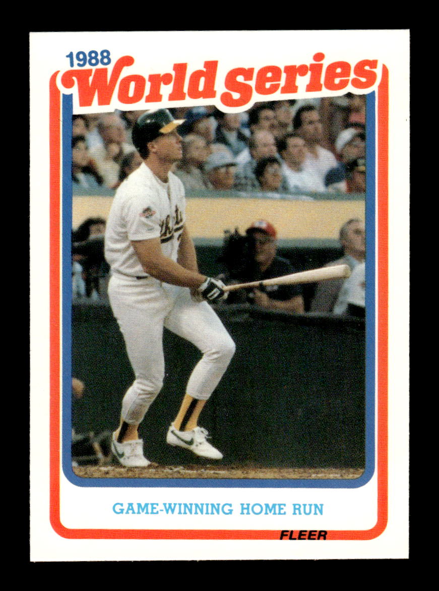 1989 Fleer #8 Game-Winning Home Run World Series Glossy Near Mint or Better HOF-10003726
