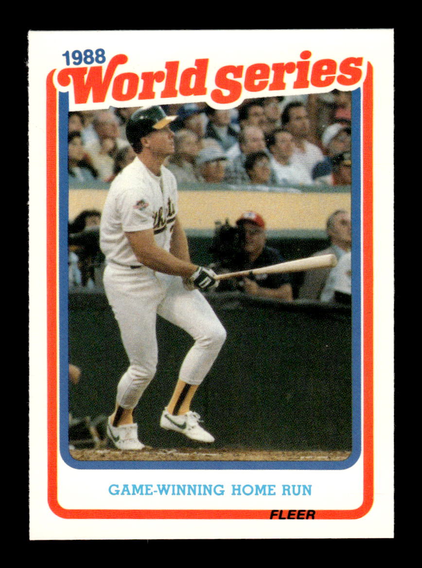 1989 Fleer #8 Game-Winning Home Run World Series Glossy Near Mint or Better HOF-10003727