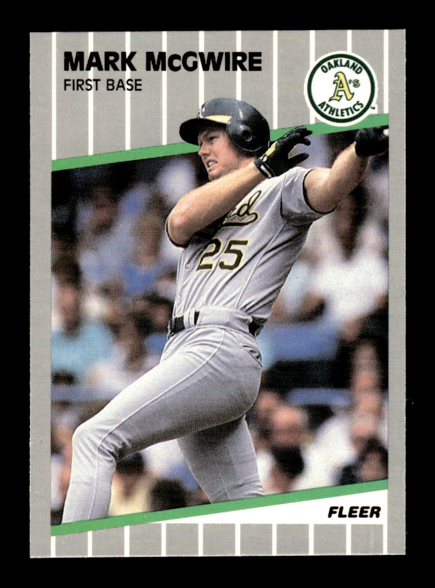 1989 Fleer #17 Mark McGwire Glossy Near Mint or Better HOF-10003735