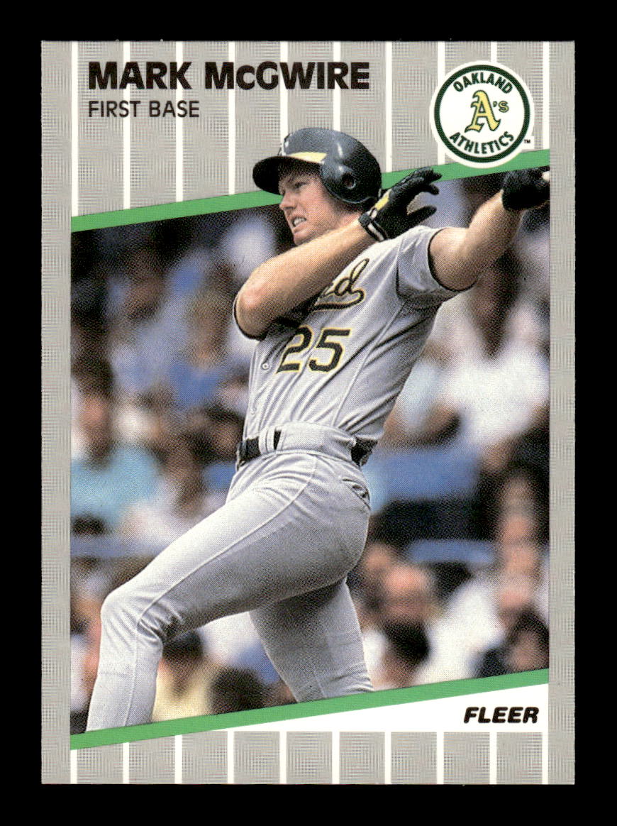 1989 Fleer #17 Mark McGwire Glossy Near Mint or Better HOF-10003736