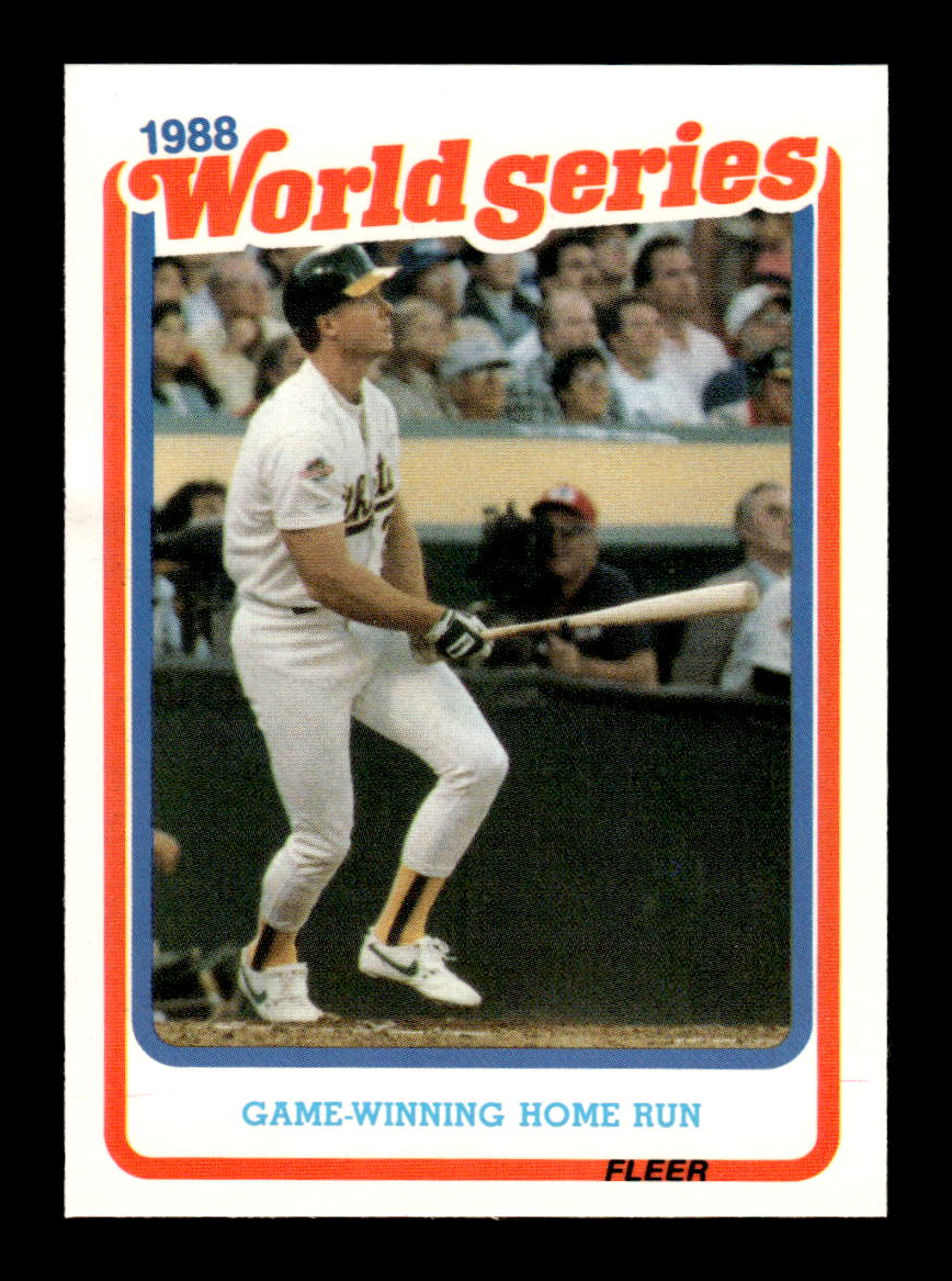 1989 Fleer #8 Game-Winning Home Run World Series Glossy Excellent HOF-10003737