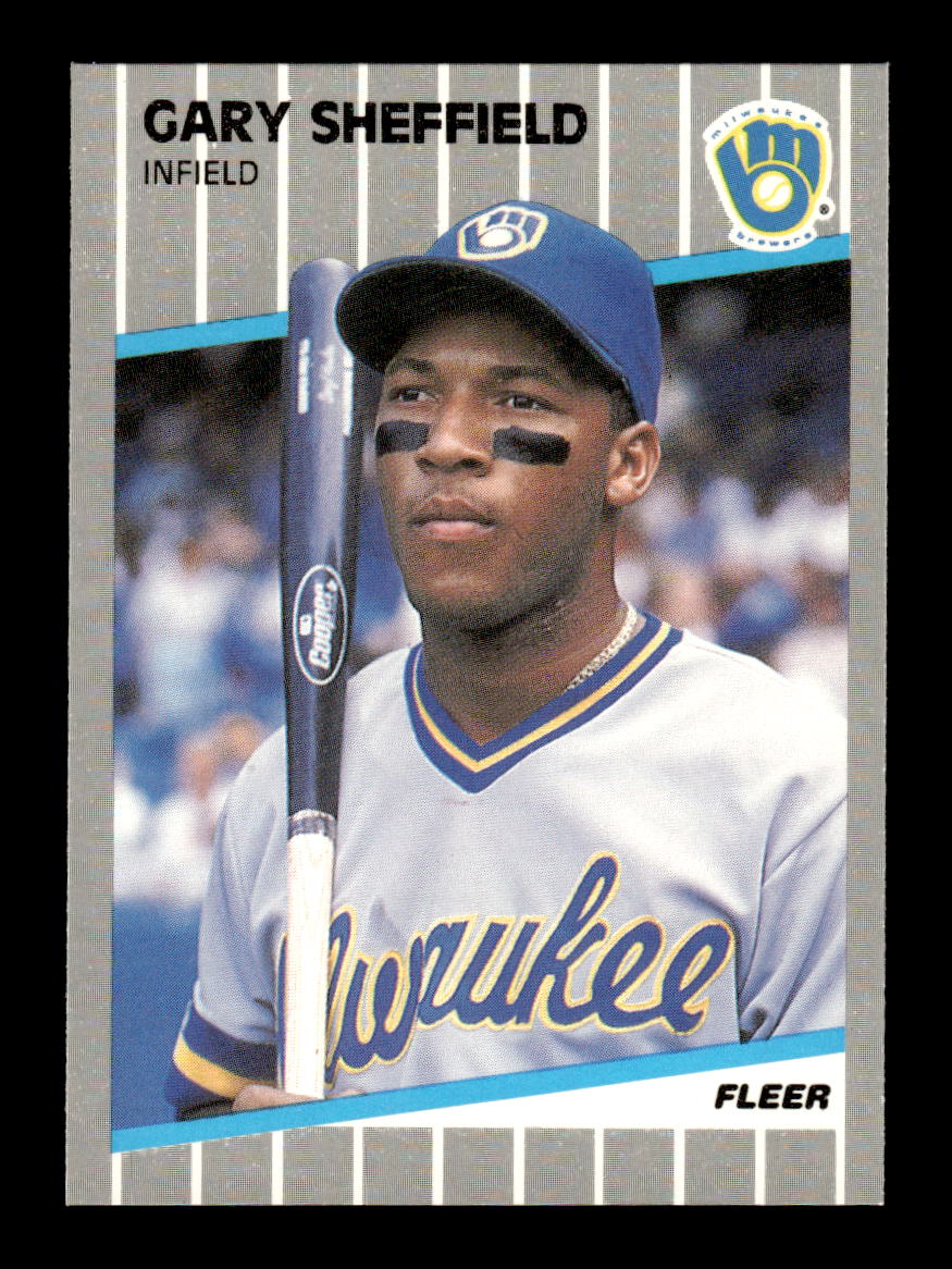 1989 Fleer #196 Gary Sheffield Glossy Excellent HOF-10003739