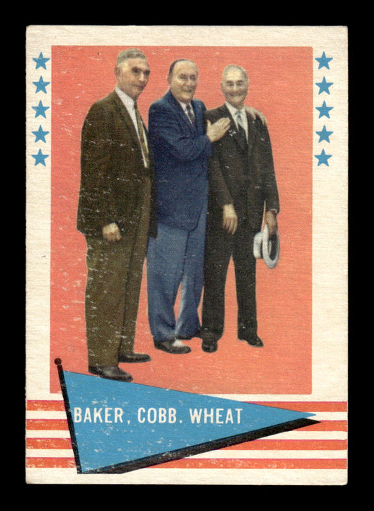 1961 Fleer Baseball Greats #1 Frank Baker / Ty Cobb / Zack Wheat VG HOF-10003742