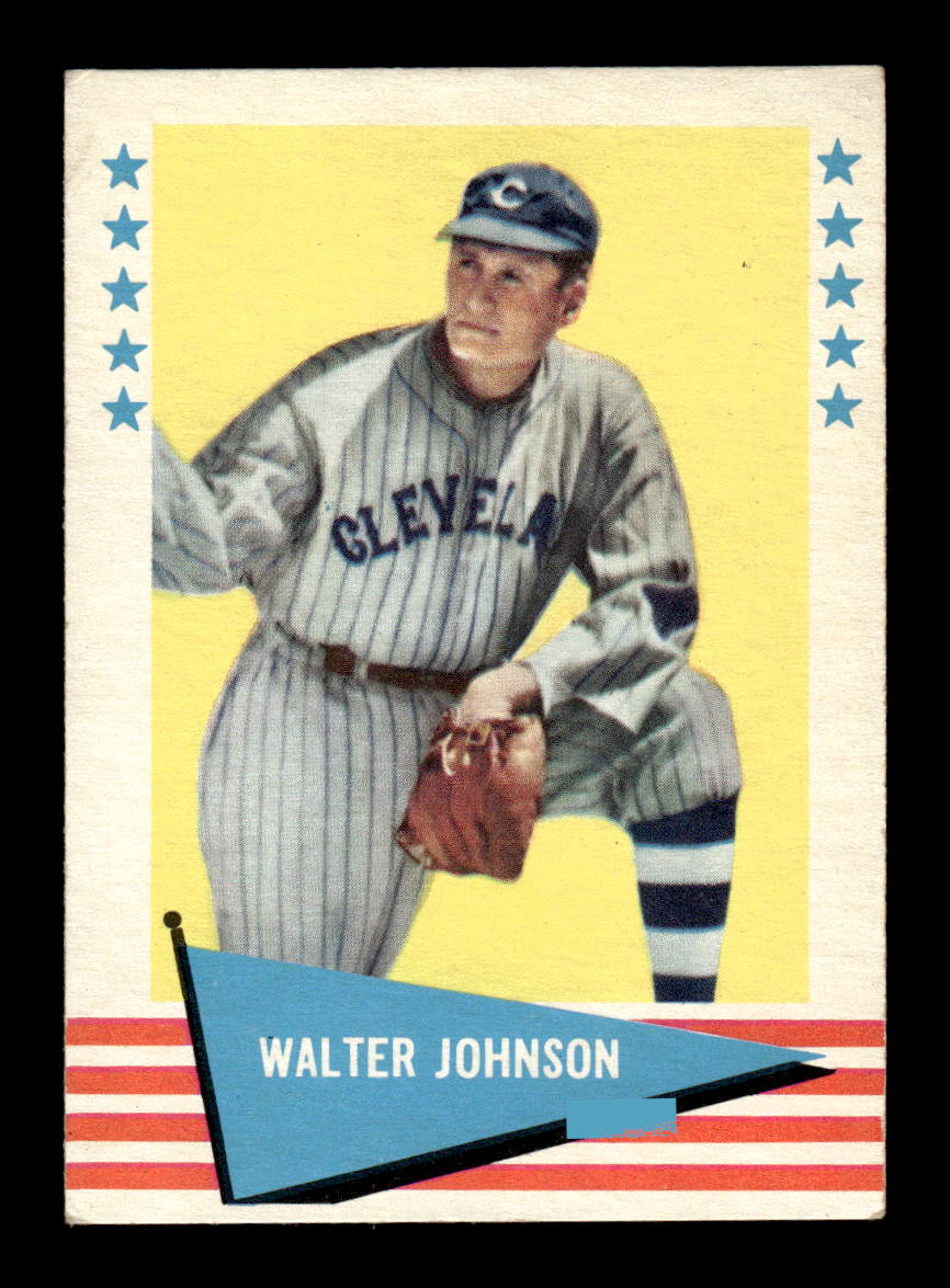 1961 Fleer Baseball Greats (F418-3) #49 Walter Johnson Very Good HOF-10003747
