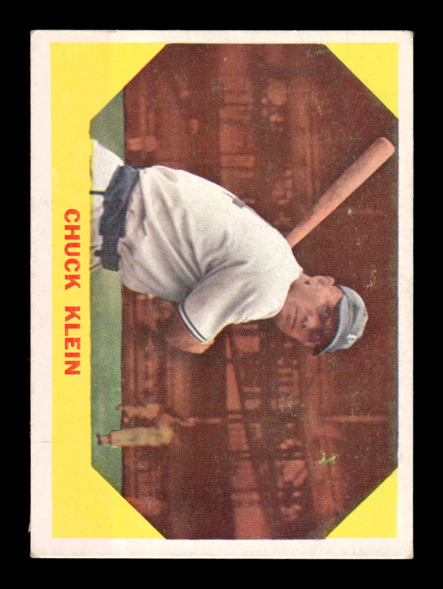 1960 Fleer Baseball Greats #30 Chuck Klein Very Good HOF-10003792