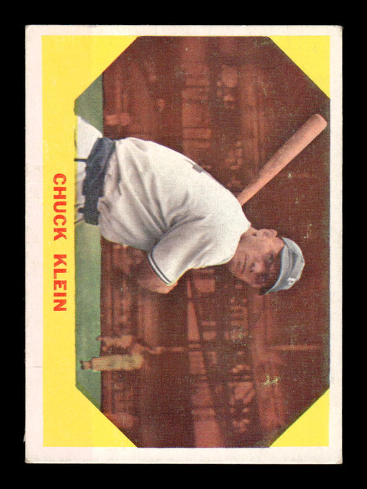 1960 Fleer Baseball Greats #30 Chuck Klein Very Good HOF-10003792