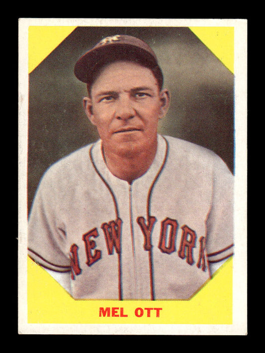 1960 Fleer Baseball Greats #36 Mel Ott Very Good HOF-10003793