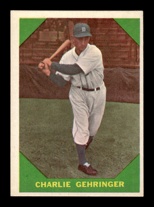 1960 Fleer Baseball Greats #58 Charlie Gehringer Very Good HOF-10003804