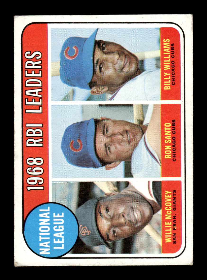 1969 Topps #4 RBI Leaders McCovey Santo Williams EX HOF-10003825