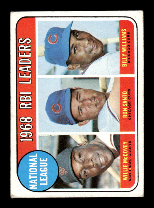 1969 Topps #4 RBI Leaders McCovey Santo Williams EX HOF-10003825