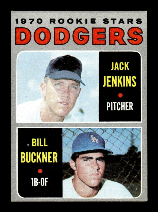 1970 Topps #286 Rookie Stars Jack Jenkins Bill Buckner Excellent HOF-10003826