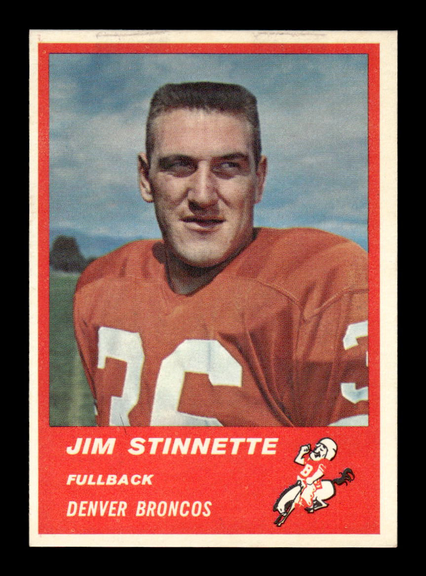 1963 Fleer #78 Jim Stinnette Pack Fresh Near Mint or Better HOF-10003853