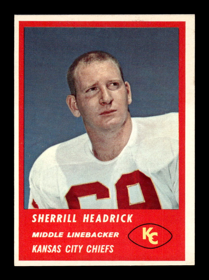 1963 Fleer #53 Sherrill Headrick Pack Fresh Near Mint or Better HOF-10003856
