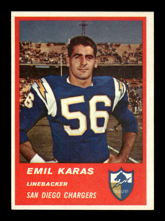 1963 Fleer #75 Emil Karas Pack Fresh Near Mint or Better HOF-10003858