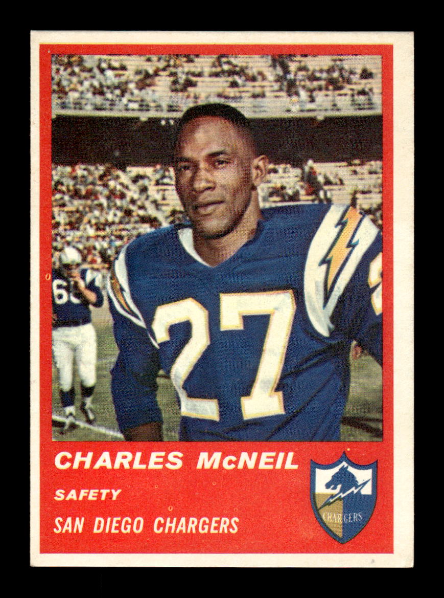 1963 Fleer #74 Charles McNeil Pack Fresh Near Mint or Better HOF-10003859