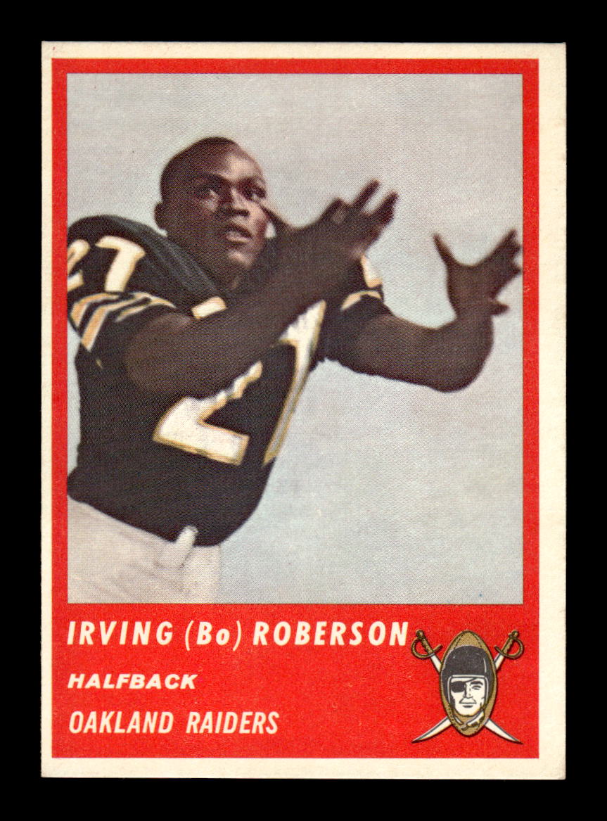 1963 Fleer #58 Bo Roberson Pack Fresh Near Mint or Better HOF-10003862