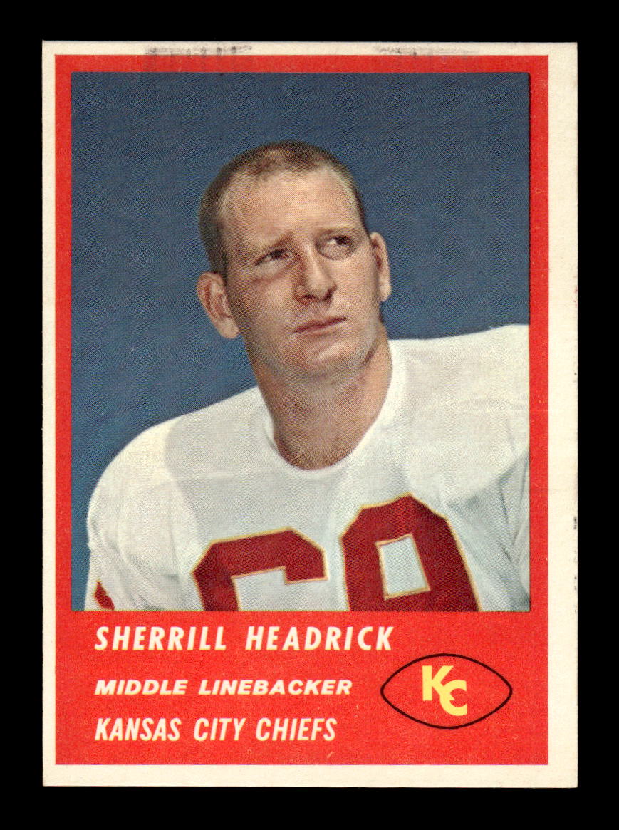 1963 Fleer #53 Sherrill Headrick Pack Fresh Near Mint or Better HOF-10003864
