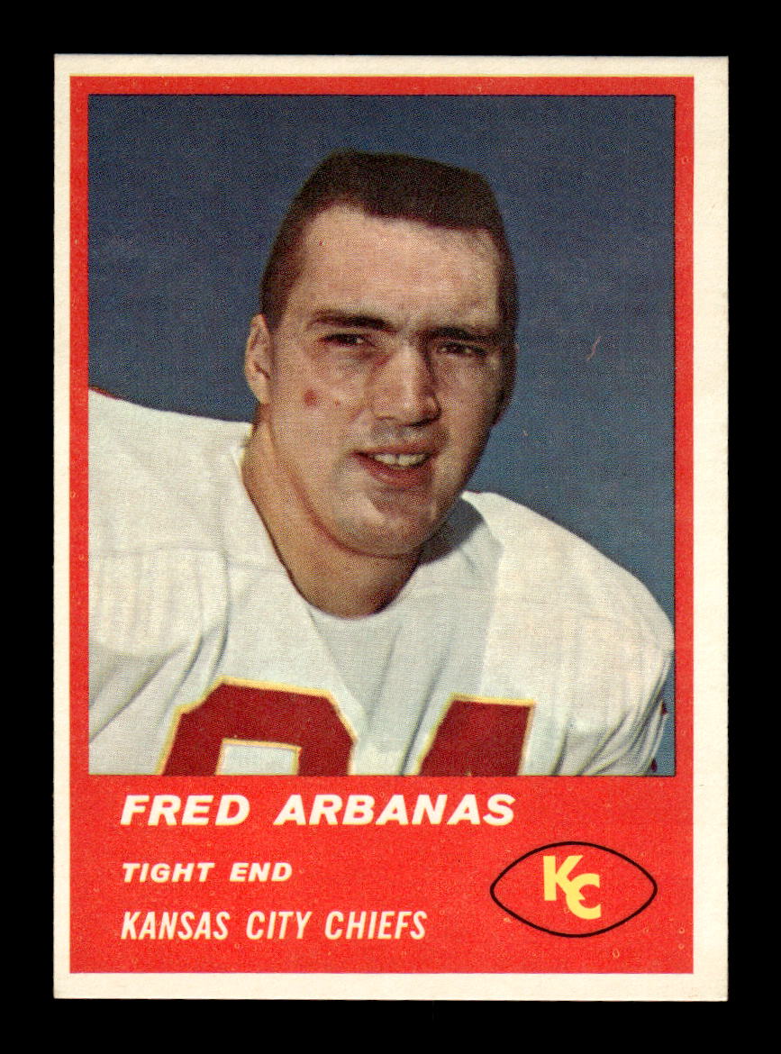 1963 Fleer #50 Fred Arbanas Pack Fresh Near Mint or Better HOF-10003865