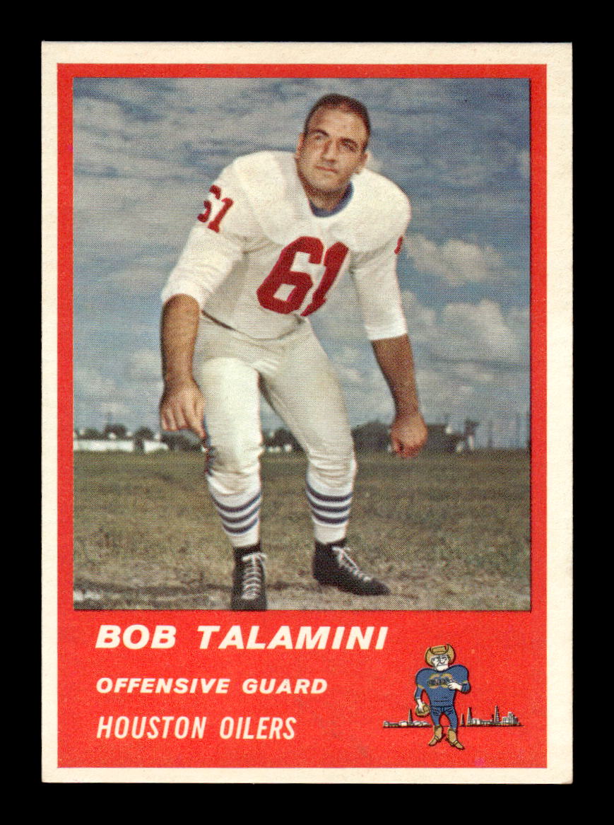 1963 Fleer #39 Bob Talamini Pack Fresh Near Mint or Better HOF-10003869