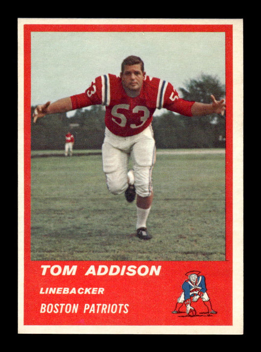 1963 Fleer #9 Tom Addison Pack Fresh Near Mint or Better HOF-10003879