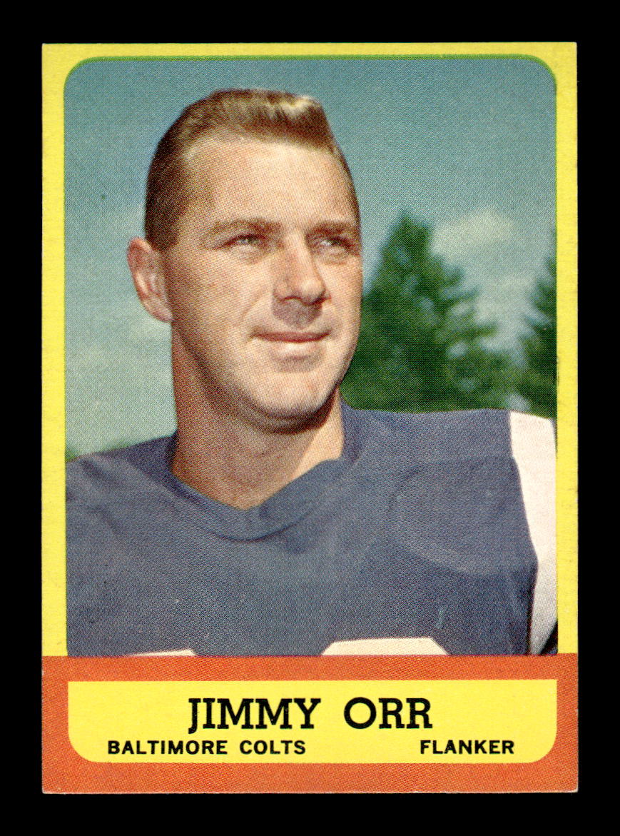 1963 Topps #3 Jimmy Orr Pack Fresh Near Mint or Better HOF-10003882