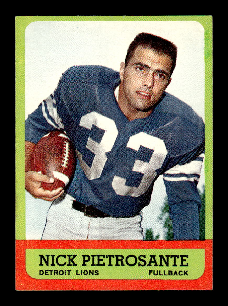 1963 Topps #27 Nick Pietrosante Pack Fresh Near Mint or Better HOF-10003891