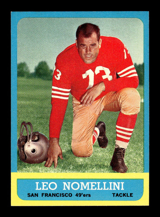 1963 Topps #143 Leo Nomellini Pack Fresh Near Mint or Better HOF-10003900
