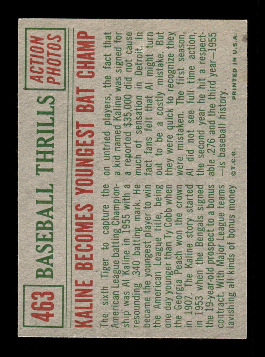 1959 Topps #463 Al Kaline Near Mint or Better HOF-10003968