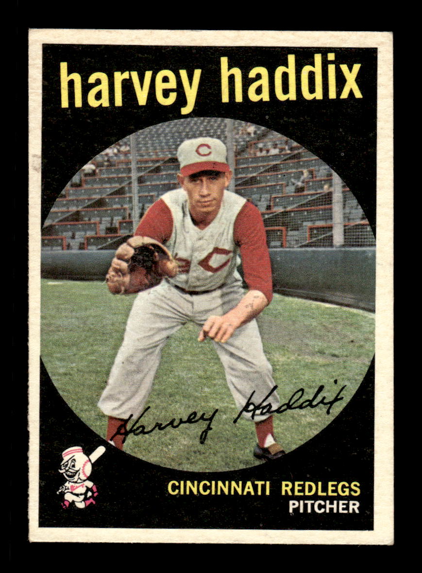 1959 Topps #184 Harvey Haddix Near Mint or Better HOF-10003978