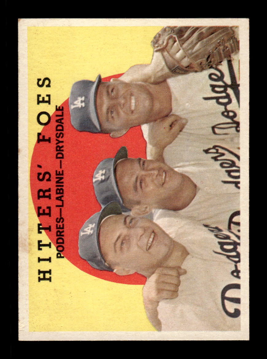 1959 Topps #262 Hitters Foes Podres Labine Drysdale NM HOF-10003979