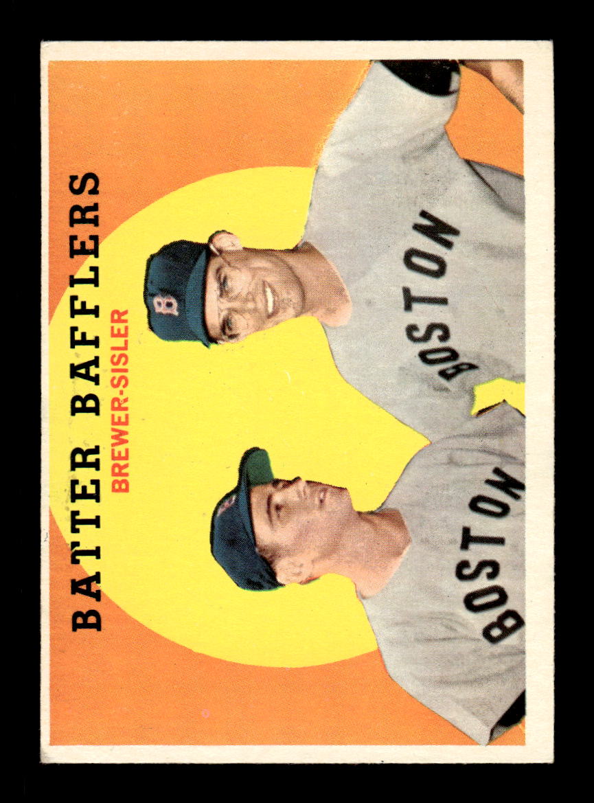 1959 Topps #346 Batter Bafflers Tom Brewer / Dave Sisler EXMT HOF-10003981